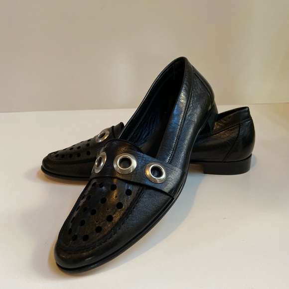 Black leather Italian loafers - 6M - Lario - Picture 6 of 6